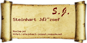 Steinhart József névjegykártya