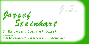 jozsef steinhart business card