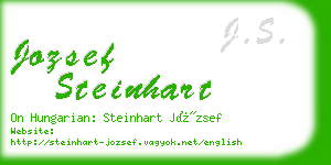 jozsef steinhart business card